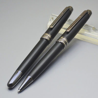 AAA Quality 163 Matte black ballpoint pen Roller ball pen Fountain pen office stationery ink MB pens for birthday Gift