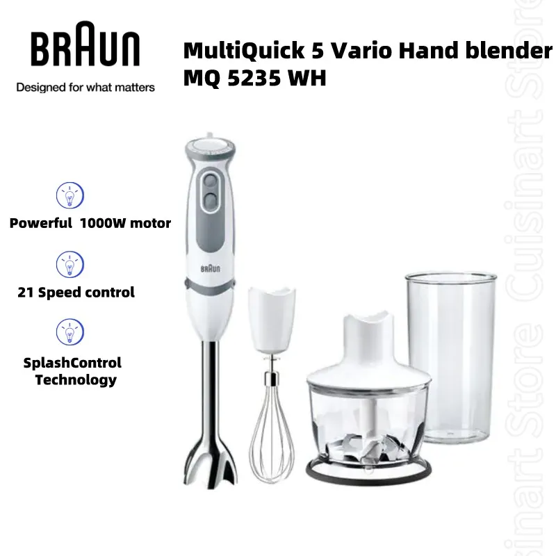 Braun - Multiquick 5 Vario 21-Speed Hand Blender - Black