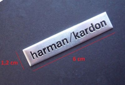 【YF】 10pcs/lot 6x1.2cm harman/kardon Hi-Fi Speaker audio 3D Aluminum Badge Emblem