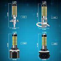 H27 881 880 Led Super Bright 12v Pairs Fog Lights Drl Bulbs On Car Auto H1 H3 Diode Lamps For Kia Sportage Rio 3 4 Ceed Sorento