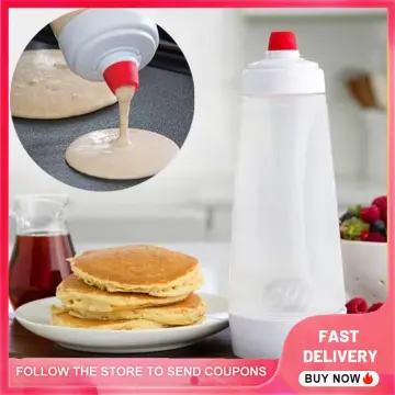 Whiskware Pancake Batter Dispenser and Mixer with BlenderBall Wire Whisk  for Cupcakes, Muffins, 