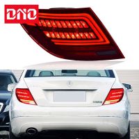 Car LED Tail Light Taillight For Benz W204 C200 C250 C300 2007-2014 Rear Fog Lamp Brake Reverse Turn Signal Car Accessories