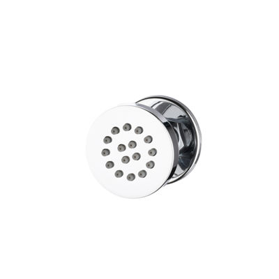 Black Bathroom Solid Brass Square Chrome Plate Body Shower Spray Jets Shower Head Wall Sprayer Water Saving Massage Spa Body Jet