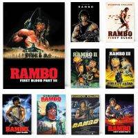 ภาพยนตร์คลาสสิก Rambo First Blood Vintage โปสเตอร์ภาพยนตร์,ภาพวาดผ้าใบ HD พิมพ์,Modern Wall Art รูปภาพสำหรับห้องนอนตกแต่งบ้าน1007