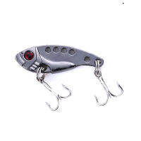 2022ขายดี3D Eyes Metal VIB Fishing Lure Bass Crankbait Fishing Spinner Blade Golden