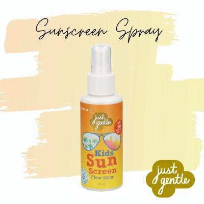Just Gentle Kids Sunscreen Clear Spray SPF 50UVA/UVB PA++++  Reef Safe สเปรย์กันแดด เป็นมิตรกับท้องทะเล (60 ml)