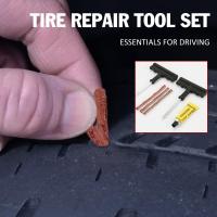 6Pcs Car Tire Repair Tool Tyre Repair Kit Studding Set Rasp Patch Fix Tools Auto Bike Tubeless Puncture Plug Car Accessories