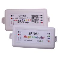 SP105E SP108E Magic Controller Bluetooth DC5-24V 2048 Pixels for WS2811 2812 2801 6803 IC LED Strip Support IOS / Android APP