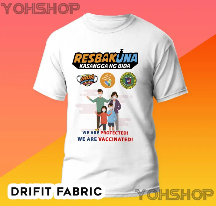 Resbakuna Vaccinated Shirt | Resbakuna Vaccination | Available for 100% ...