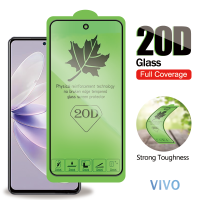 กระจกนิรภัยสำหรับคลุมทั้งหมด20D VIVO V27e V25 V25e V23 V23e V21e V21 V20 X70 SE X60 5G Pro IQOO 11 Z7ปกป้องหน้าจอ Z7x