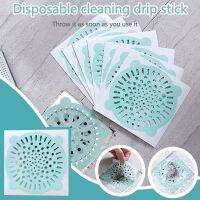 20pc Household Sewer Strainer Disposable Sink Floor Toilet Anti-blocking Drain Hair Filter Sticker Cover !