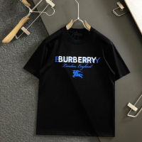 เสื้อยืดผู้ชาย Burberry ใหม่แบรนด์แฟชั่นดั้งเดิมม้าสงครามพิมพ์ลายตัวอักษรแขนสั้น