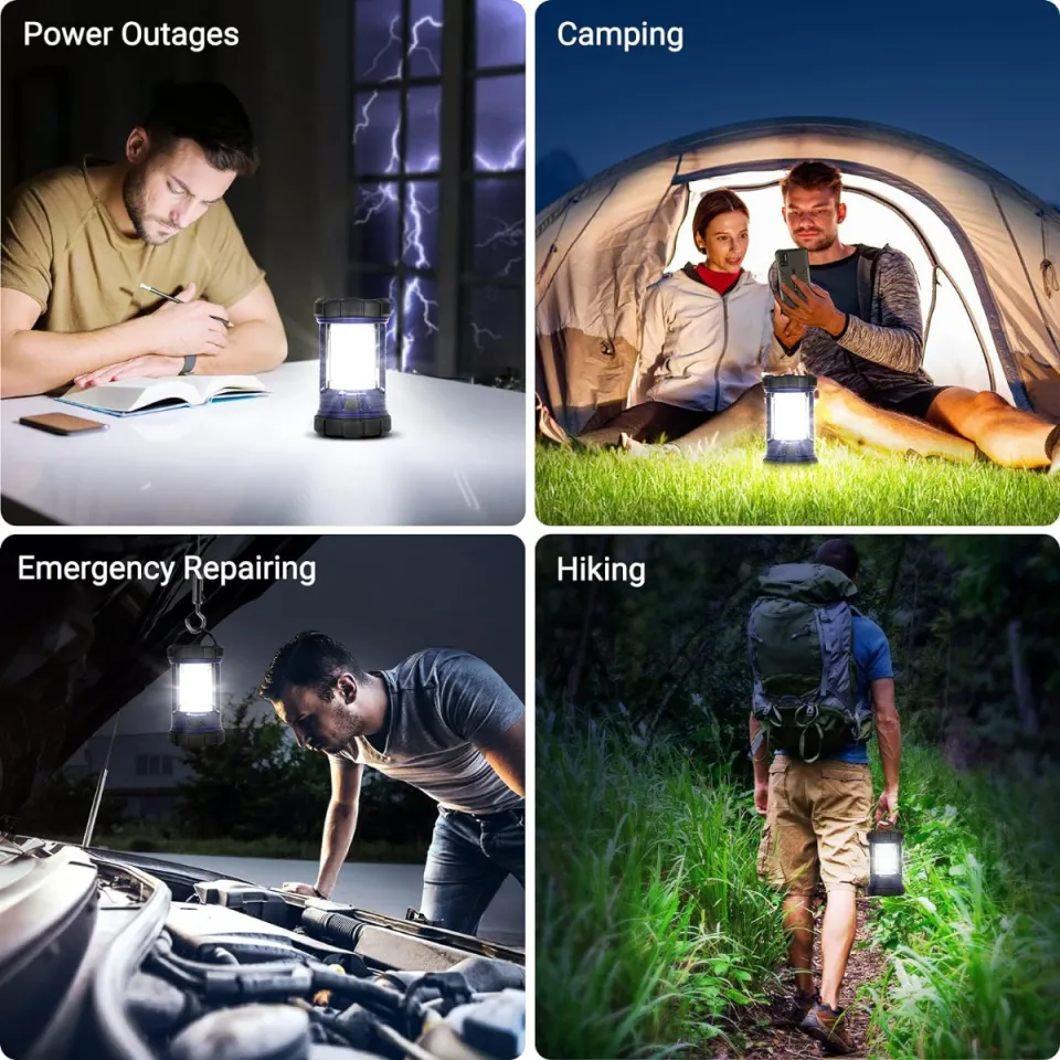 Camping Lantern, 3200LM Bright Camping Lights, 4600mAh Power Bank