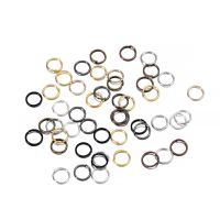 50-200pcs 3-16mm Gold Rhodium Metal Jump Ring Open Single Loops Split Rings Supplies For DIY Jewelry Handmade Accessories DIY accessories and others