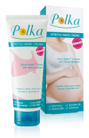 Polka Stretch Mark Cream (2ชิ้น) 150g. / พอลก้า สเทรทช์ มาร์ส ครีม สูตรไม่มีกลิ่น ขนาด 150 กรัม ครีมทาท้อง