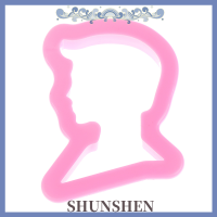 Shunen เครื่องตัดฟองดองท์3ชิ้นสำหรับผู้ชายและผู้หญิงแม่พิมพ์เค้กแซนวิชซูชิ