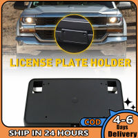 CALLENDERA Front Bumper License Plate Frame Bracket Mounting Holder Compatible For 1500 2016-2018 23354526 GM1068172