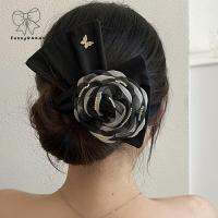 GEYU ย้อนยุค เรียบหรู อารมณ์ ตาข่าย Camellia หรูหรา อุปกรณ์ DIY ผีเสื้อ ที่คาดผม วงผมหญิงบุญ ผ้าโพกศีรษะ เครื่องทำ braider สไตล์เกาหลี