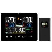 Weather Station With Touch Screen Wall Clock Temperature Humidity Meter Table Desk Clocks With Outdoor Sensor