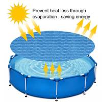 Round Solar Swimming Pool Cover Tarpaulin Protector Bubble Blanket Heat Insulation Film For Ground Pool Heater Dustproof