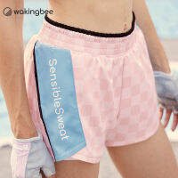 Wakingbee F1 Shorts (Pink) ขาสั้น สองชั้นกันโป๊ ใส่วิ่ง ฟิตเนส ลงน้ำได้ ทรงสวย ผ้าเบา แห้งไว มีกระเป๋า