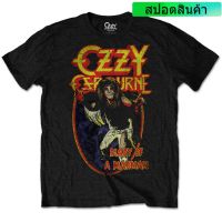 (พร้อมส่งเสื้อเฮีย)2023เสื้อยืด ผ้าฝ้าย พิมพ์ลายไดอารี่ Ozzy Osbourne Diary Of A Madman สวมใส่สบาย สีดํา