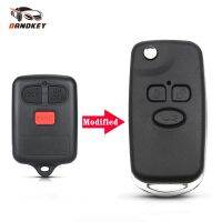 [More Suitable] Dandkey Modified Flip Remote Key Shell สำหรับ BYD F3 F3R Fit Toyota Vios 3ปุ่ม Fob Keyless Entry Transmitter กุญแจรถ Blank Case