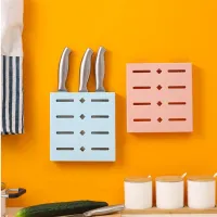 Knife Holder Kitchen Stand Wall-Mounted Knives Holder Organizer Multifunctional Knife Block Home Kitchen Cooking Accessories