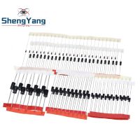 ﹊ Fast Switching Schottky Diode kit set 1N4148 1N4007 1N5819 1N5399 1N5408 1N5822 FR107 FR2078values 100pcsElectronic Components