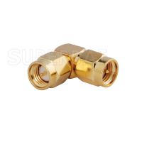 Superbat 5pcs SMA Adapter SMA Plug to Male Right Angle RF Coaxial Connector Electrical Connectors
