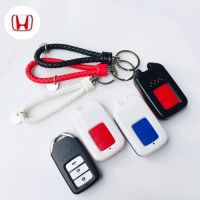 กรอบ-เคส ใส่กุญแจรีโมทรถยนต์ รุ่น เคส-ปุ่มยาง Honda Accord All New City Smart Key 3 ปุ่ม (พร้อมพวง)