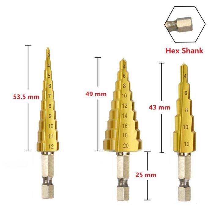 3pcs-hss-straight-groove-step-drill-bit-set-titanium-coated-wood-metal-hole-cutter-core-drill-bit-set