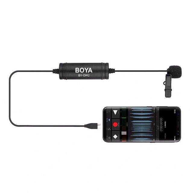 best-seller-boya-by-dm2-type-c-microphone-ไมค์โครโฟน-สำหรับอุปกรณ์-android-ที่ชาร์จ-หูฟัง-เคส-airpodss-ลำโพง-wireless-bluetooth-คอมพิวเตอร์-โทรศัพท์-usb-ปลั๊ก-เมาท์-hdmi-สายคอมพิวเตอร์