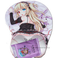 PINKTORTOISE Mousepad Carton 3D Breast Mousepad silicone wrist rest Japan anime Kobato Hasegawa decor chest Mice Mat