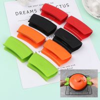 2PCS Silicone Anti-Scald Pot Handle Cover Non-Slip Pot Ear Clip Sleeves for Frying Cast Iron Skillet Pan Kitchen Tools Other Specialty Kitchen Tools