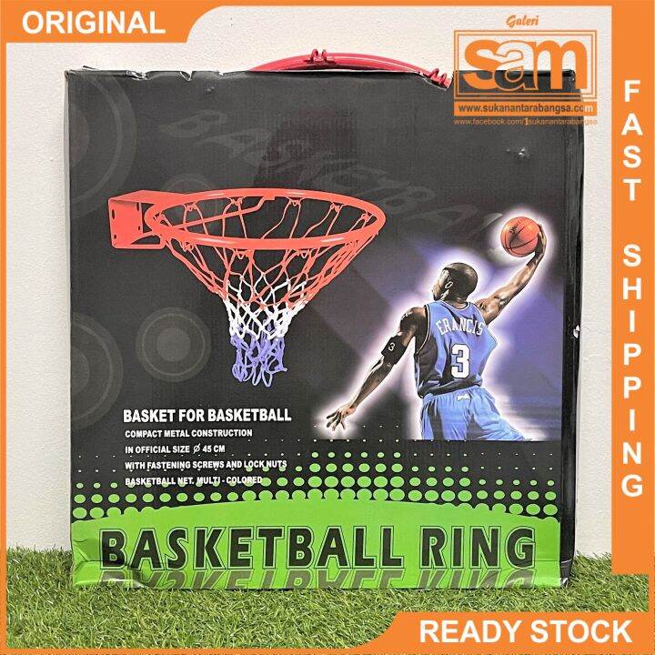 Steel Full Sized Basketball Ring Hoop Lazada