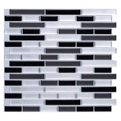 3D Wall Stickers Brick Wallpaper Tile for Kitchen Bathroom Backsplash Anti-Tile Home Decor 28x23.5Cm