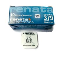 ถ่านนาฬิกา ถ่านกระดุม Renata 379 (SR521SW) Watch Batteries Silver Oxide 1.5V ถ่านสวิส แพคกิ้งเม็ดเดี่ยว ของแท้