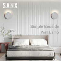 SANX ที่ทันสมัยนำโคมไฟติดผนัง110โวลต์220โวลต์อลูมิเนียมโคมไฟติดผนังภายใน IP65กันน้ำห้องนั่งเล่นข้างเตียงโคมไฟติดผนังในร่มกลางแจ้งไฟบันไดโคมไฟติดผนัง