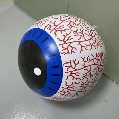 Halloween Inflatable Eyeball LED Light Creative Spooky Colorful Eyeball Balloon for Indoor Outdoor Halloween Decor
