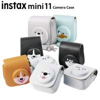 เคสกล้องฟิล์มสำเร็จรูปสำหรับ Fujifilm Instax Mini 11/9หนังพียูป้องกันหน้าตลกฝาครอบกระเป๋าใส่โน๊ตบุ๊คแบบพกพาแบบนิ่มพร้อม Tali Bahu