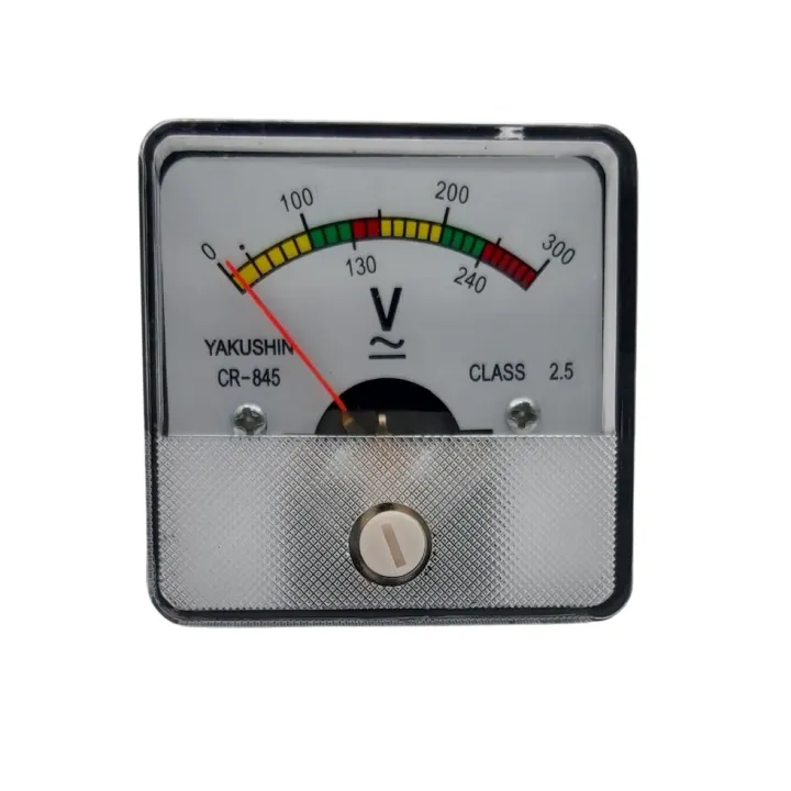 Volt Meter Colok AC Voltmeter Analog Alat Pengukur Listrik Rumah
