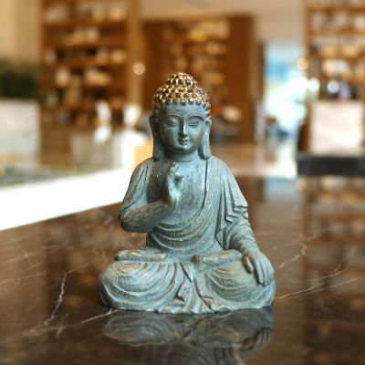 Mini Buddha Statue Resin Figurine Garden Decoration Home Decoration