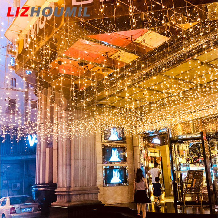 lizhoumil-ไฟ-led-216ดวงยาว5เมตร-ไฟสาย-led-8โหมดสำหรับงานปาร์ตี้สติกเกอร์ตกแต่งเวทีสวนพร้อมปลั๊ก