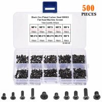 AXK 500Pcs M2 M2.5 M3 KM Screw Flat Head Phillips Screws Laptop Notebook Screws Set Kit for computer small screw Nails Screws  Fasteners