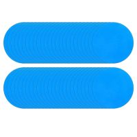 Round Self-Adhesive PVC Repair Patches,Vinyl Pool Liner Patch Boat Repair for Inflatable Boat Raft Kayak Canoe (50Pcs)