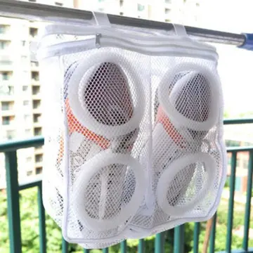 Mesh Washing Machine Shoes Bag Anti-deformation Zipper Laundry Bag Travel  Shoes Clothes Storage Bags Shoes Airing Dry Tool