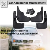 รถ Fender Splash Proof Guards Mudguards Mud Flaps Fit สำหรับ BMW X5 E53 2003-2006รถอุปกรณ์เสริม Protection