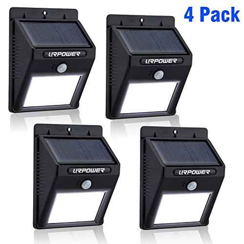 4 Pack 8 LED Solar Light Wireless Waterproof Motion Sensor Outdoor Light 