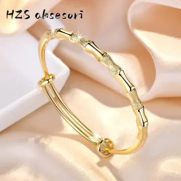 Gold sales bamboo bangle